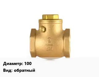 Клапан бронзовый 100 обратный